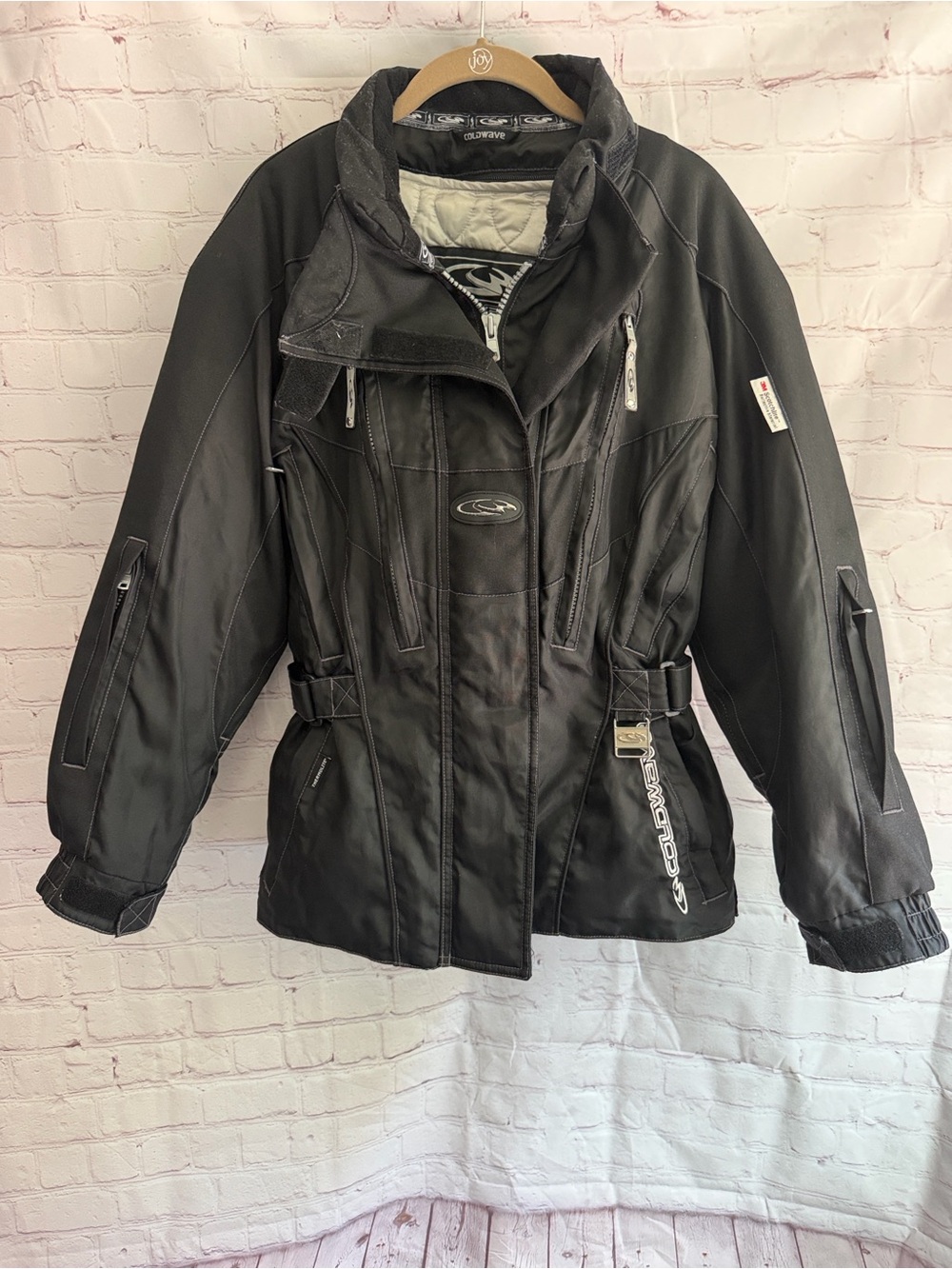 VTG Coldwave Power Skin insulated snowmobile jacket in Black Woman’s Size Medium